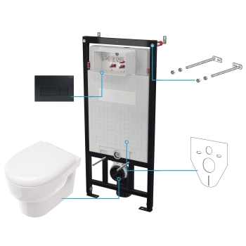 Zestaw WC podtynkowy 6 w 1